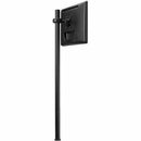 Atdec 45.25in pole desk mount with one display head - Loads up to 26.5lb - VESA 75x75, 100x100 - PEGASUSS 