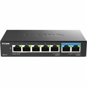 D-link Systems 7-port Multi-gigabit Unmanaged Switch (5) 1gb And (2) 2.5gb Ports - PEGASUSS 