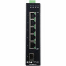 Eaton Tripp Lite Series 5-Port Managed Industrial Gigabit Ethernet Switch - 10/100/1000 Mbps, GbE SFP Slot, -40&deg; to 75&deg;C, DIN Mount, TAA - PEGASUSS 