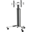 Chief Fusion Large Adjustable TV Cart - For Displays 42-86" - Silver - PEGASUSS 