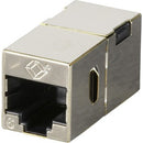 Black Box Cat6 Coupler - Shielded, Straight-pin, Silver, 10-pack - PEGASUSS 