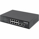 Intellinet 8-Port Gigabit Ethernet PoE+ Switch with 2 RJ45 Gigabit Uplink Ports - PEGASUSS 