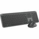 Logitech MK955 Signature Slim Wireless Keyboard and Mouse Combo, For Larger Hands, Quiet Typing and Clicking, Graphite - PEGASUSS 