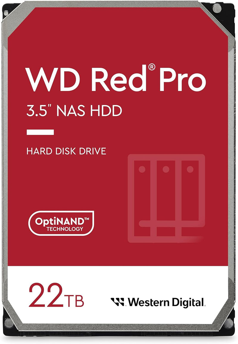 4TB WD Red Pro NAS Internal Hard Drive HDD - 7200 RPM, SATA 6 Gb/S, CMR, 256 MB Cache, 3.5" - WD4003FFBX