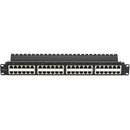 Black Box CAT5e Feed-Through Patch Panel - 1U, Shielded, 48-Port - PEGASUSS 