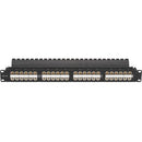 Black Box CAT5e Feed-Through Patch Panel - 1U, Unshielded, 48-Port - PEGASUSS 