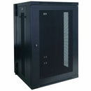 Eaton Tripp Lite Series SmartRack 18U Low-Profile Switch-Depth Wall-Mount Rack Enclosure Cabinet, Hinged Back - PEGASUSS 