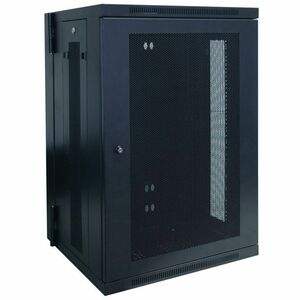 Eaton Tripp Lite Series SmartRack 18U Low-Profile Switch-Depth Wall-Mount Rack Enclosure Cabinet, Hinged Back