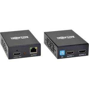 Kit extensor HDMI 1 x 2 sobre Cat5/6 de Tripp Lite by Eaton, transmisor/receptor tipo caja para video/audio, hasta 150 pies (45 m), TAA