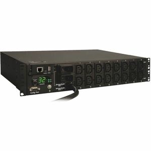 Eaton 7,4 kW einphasig geschaltete PDU, LX-Schnittstelle, 230-V-Steckdosen (16-C13), IEC-309 Blau 230 V 32 A, 3,6 m Kabel, 2U-Rackmontage, TAA