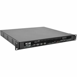 Conmutador KVM sobre IP NetDirector Cat5 de 16 puertos Eaton Tripp Lite Series, medios virtuales, 2 usuarios remotos + 1 usuario local, montaje en rack 1U, TAA