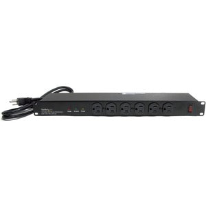 StarTech.com Rackmount PDU with 16 Outlets and Surge Protection - 19in Power Distribution Unit - 1U