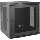 Eaton Tripp Lite Series SmartRack 12U Low-Profile Switch-Depth Wall-Mount Small Rack Enclosure, Hinged Back - PEGASUSS 