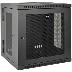 Gabinete de rack pequeño de perfil bajo con profundidad de interruptor SmartRack de 12U de Eaton Tripp Lite, con bisagras en la parte posterior