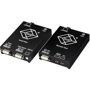 Black Box ServSwitch Single DVI Fiber Optic KVM Extender, USB, Single-Mode - PEGASUSS 
