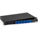 Black Box Rackmount Preloaded Fiber Enclosure - 1U, (12) Duplex SC Pair - PEGASUSS 