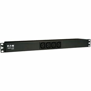 PDU básica monofásica de 120-240 V de la serie Eaton Tripp Lite de 1,9-3,8 kW, 14 tomas de corriente (12 C13 y 2 C19), C20 con 5 adaptadores, cable de 3,05 m (10 pies), montaje en rack de 1 U