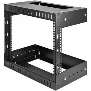 StarTech.com 2-Post 8U Heavy-Duty Wall Mount Network Rack, 19" Open Frame Server Rack with Adjustable Depth, Data Rack for IT Equipment~