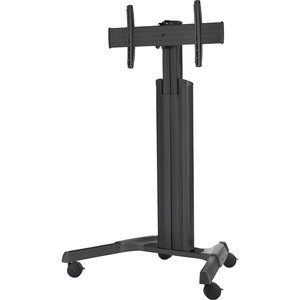 Chief Fusion Adjustable Mobile Display Cart - For Displays 42-86" - Black