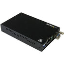 StarTech.com Gigabit Ethernet Copper-to-Fiber Media Converter - SM LC - 10 km - Ethernet Media Converter - GbE Converter - PEGASUSS 