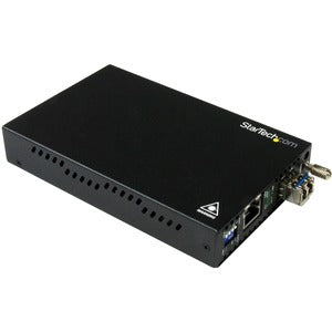 StarTech.com Gigabit Ethernet Copper-to-Fiber Media Converter - SM LC - 10 km - Ethernet Media Converter - GbE Converter