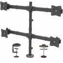 StarTech.com Desk Mount Quad Monitor Arm, 4 VESA Displays up to 27" (17.6lb/8kg), Ergonomic Height Adjustable Articulating Pole Mount - PEGASUSS 