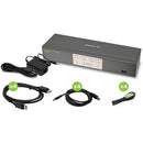 IOGEAR 4-Port DisplayPort KVMP Switch with USB 3.0 Hub (TAA Compliant) - PEGASUSS 