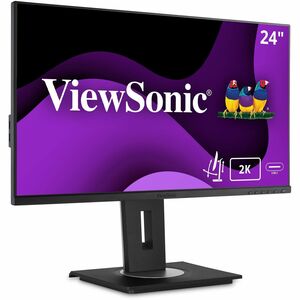 ViewSonic VG2455-2K 24 Inch IPS 1440p Monitor with USB C, HDMI, DisplayPort and 40 Degree Tilt Ergonomics for Home and Office