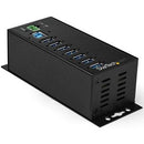 StarTech.com 7 Port USB Hub w/ Power Adapter - Metal Industrial USB 3.0 Data Hub - Din Rail, Wall & Desk Mountable USB 3.2 Gen 1 5Gbps Hub - PEGASUSS 