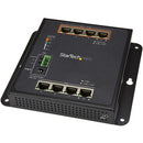 StarTech.com Industrial 8 Port Gigabit PoE Switch - 4 x PoE+ 30W - Power Over Ethernet GbE Layer/L2 Managed Network Switch -40C to +75C - PEGASUSS 