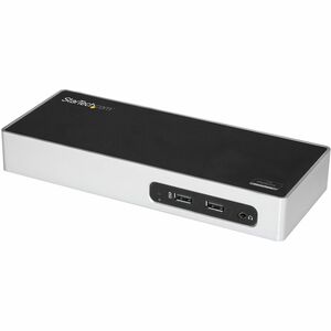 StarTech.com USB 3.0 Docking Station - Dual Monitor Laptop Dock with HDMI & DVI/VGA - 6x USB Type-A Hub, GbE - Universal Windows & Mac