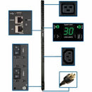 Eaton 5.5kW Single-Phase Switched PDU - LX Interface, 208/230V Outlets (20 C13 & 4 C19), L6-30P, 0U, TAA - PEGASUSS 