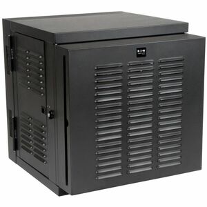 Gabinete de rack pequeño de 12U con profundidad de interruptor SmartRack de Eaton Tripp Lite para montaje en pared en entornos hostiles, con parte posterior abatible, 230 V