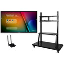 ViewSonic ViewBoard IFP8650-E2 - 4K Interactive Display with WiFi Adapter and Mobile Trolley Cart - 350 cd/m2 - 86" - PEGASUSS 