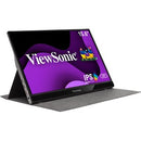 ViewSonic VG1655 15.6 Inch 1080p Portable Monitor with 2 Way Powered 60W USB C, IPS, Eye Care, Dual Speakers, Built-in Stand with Magnetic Cover - PEGASUSS 