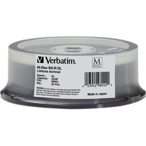 Verbatim M DISC BD-R DL – 8x – 50 GB – 25er-Spindel