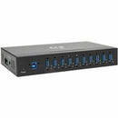 Eaton Tripp Lite Series 10-Port Industrial-Grade USB 3.x (5Gbps) Hub - 20 kV ESD Immunity, Metal Housing, Mountable - PEGASUSS 