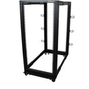 StarTech.com 4-Post 25U Mobile Open Frame Server Rack, 19in Network Rack with Casters, Rolling Rack for Computer/AV/Data/IT Equipment - PEGASUSS 