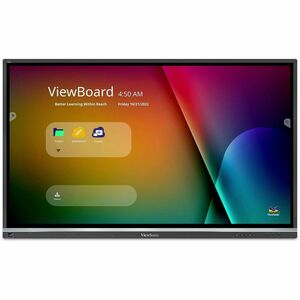 ViewSonic IFP5550 55 Inch ViewBoard 4K Interactive Flat Panel Display with 20-Point Touch, Integrated Microphone and HDMI, RJ45