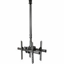 StarTech.com Dual TV Ceiling Mount, Back-to-Back Hanging Dual Screen VESA Pole Mount for 32"-75" TVs - Height Adjustable Telescopic Pole - PEGASUSS 