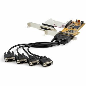 StarTech.com 8-Port PCI Express RS232 Serial Adapter Card -PCIe to Serial DB9 Controller 16C1050 UART - Low Profile - 15kV ESD - Win/Linux