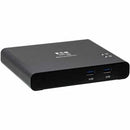 Eaton Tripp Lite Series 2-Port USB-C KVM Dock - 4K HDMI, USB 3.2 Gen 1, USB-A Hub, Remote Selector, 85W PD Charging, Black, TAA - PEGASUSS 