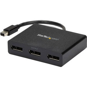 StarTech.com 3-Port Multi Monitor Adapter, Mini DisplayPort 1.2 to DP MST Hub, Video Splitter for Extended Desktop Mode, Windows Only