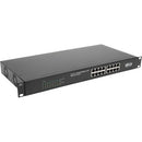 Tripp Lite by Eaton 16-Port 10/100/1000 Mbps 1U Rack-Mount/Desktop Gigabit Ethernet Unmanaged Switch with PoE+, 247W, Metal Housing - PEGASUSS 