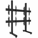Atdec ADBS 2x2 freestanding video wall mount for 40-55" (Black) - PEGASUSS 