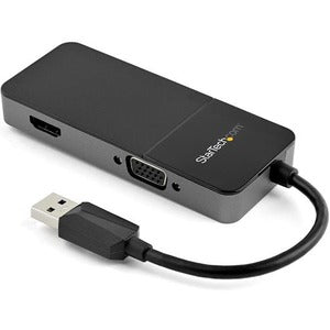 StarTech.com USB 3.0 to HDMI and VGA Adapter -4K/1080p USB Type A Dual Monitor Multiport Display Adapter Converter -External Graphics Card - PEGASUSS 