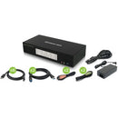 4-Port 4K Triple View DisplayPort KVMP Switch with USB 3.0 Hub (TAA Compliant) - PEGASUSS 