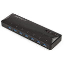 StarTech.com 7-Port USB 3.0 Hub plus Dedicated Charging Ports - 2 x 2.4A Ports - Desktop USB Hub and Fast-Charging Station - PEGASUSS 