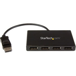 StarTech.com 4-Port DisplayPort 1.2 Splitter, DisplayPort to 4x DP Multi-Monitor Adapter, Quad 1080p 60Hz Computer MST Hub, Windows Only