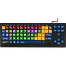 Ablenet Kinderboard Large Key Keyboard Wired color-coded Keys - PEGASUSS 